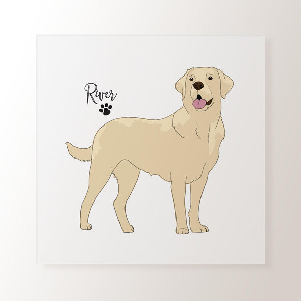 Personalised Golden Labrador Adult - Art Print