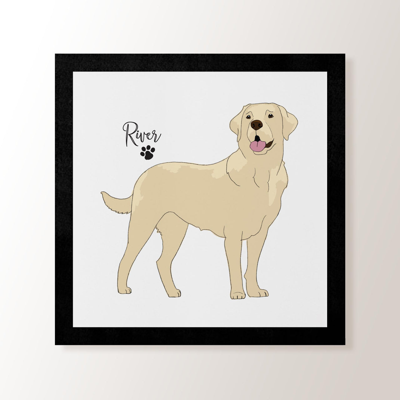 Personalised Golden Labrador Adult - Art Print