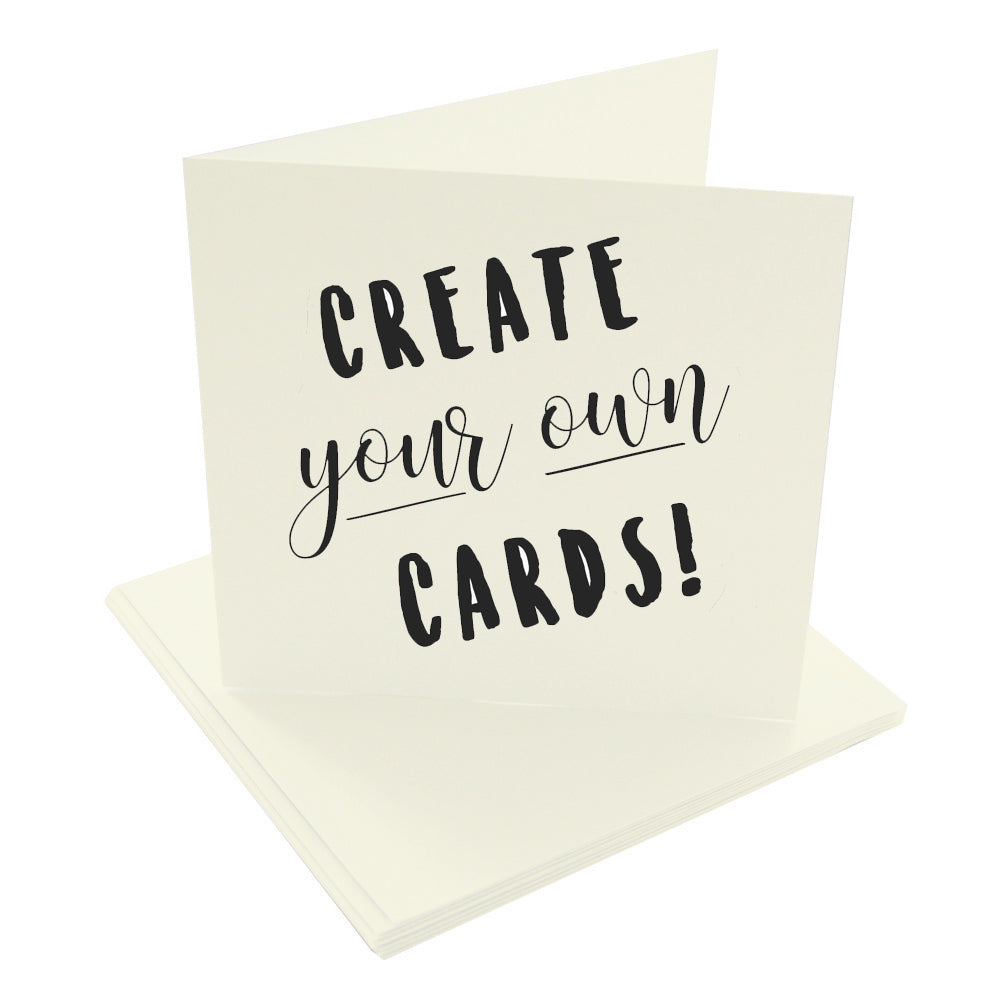 Light Cream Blank Pre-Creased Cards