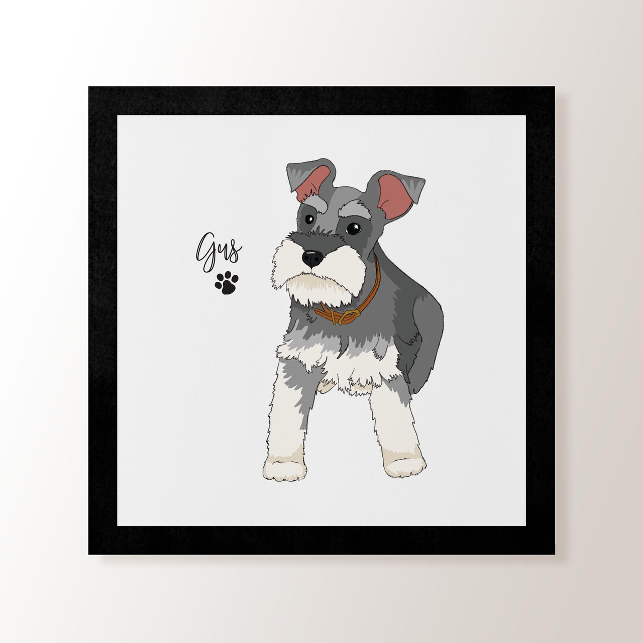 Personalised Schnauzer - Art Print