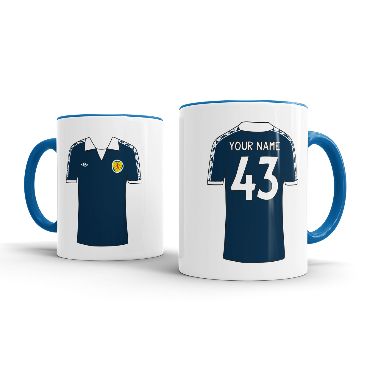 Personalised Retro Football Shirt Mug - SCOTLAND