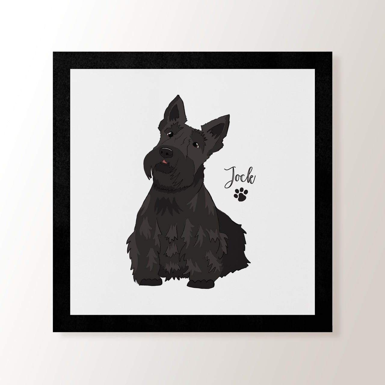 Personalised Scottie - Art Print