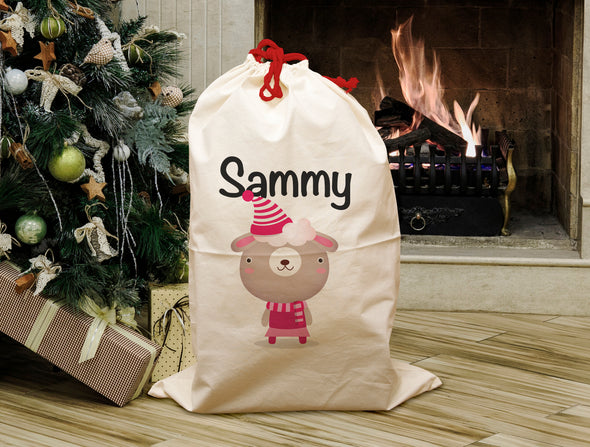 Christmas Sheep - Personalised Santa Sack