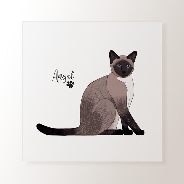 Personalised Siamese Cat - Art Print