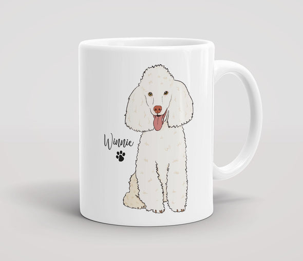 Personalised White Toy Poodle - Mug