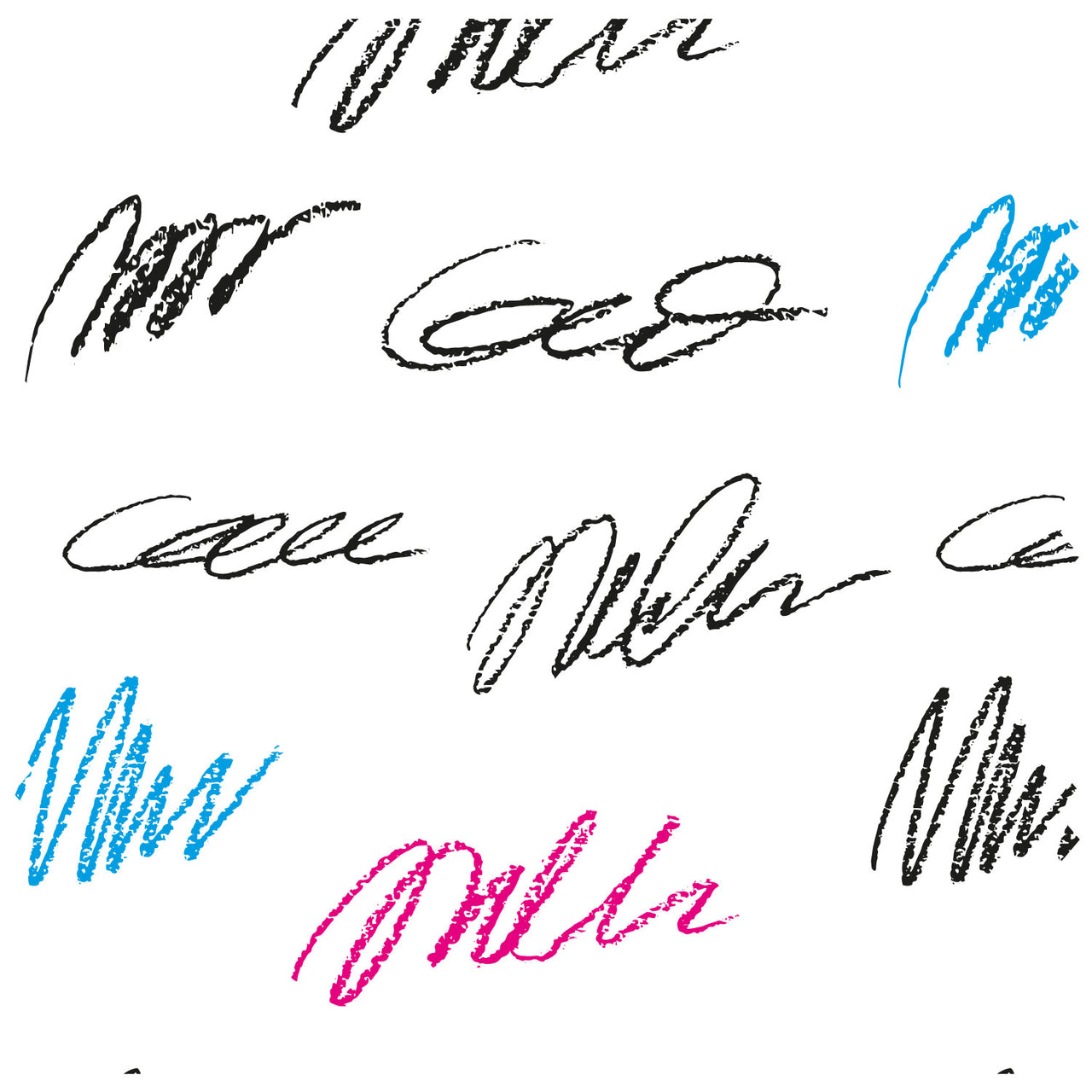 Squiggle CMYK Roller Blind [1002]