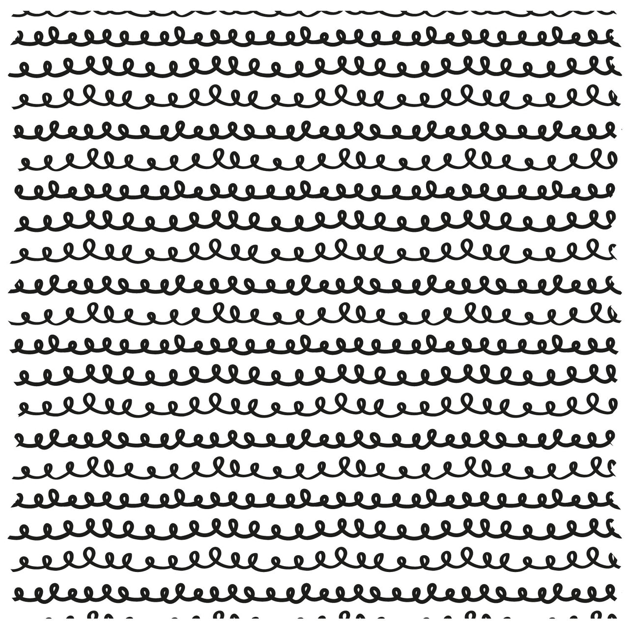 Squiggle Lines Black Roller Blind [1005]