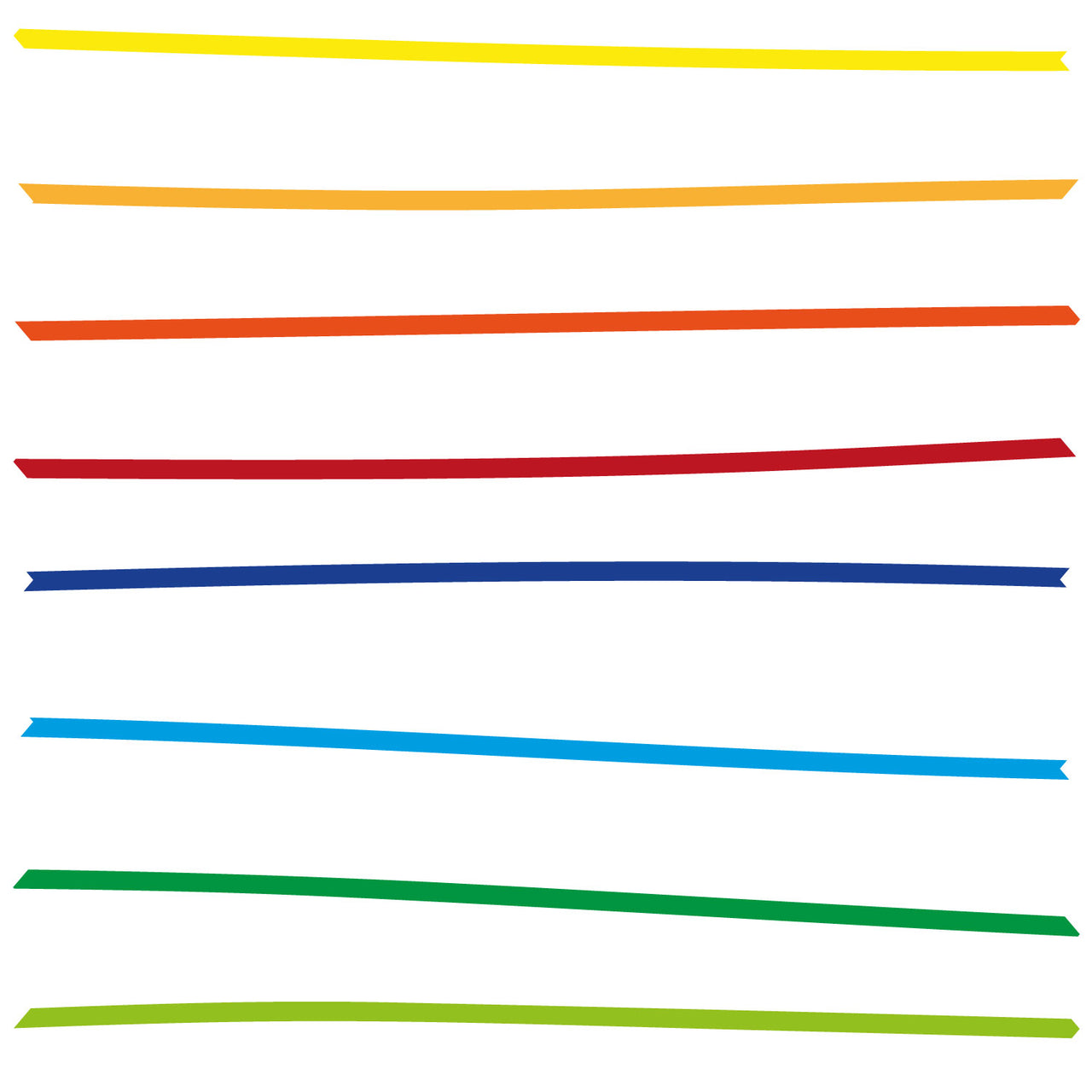 Wavy Lines Rainbow Roller Blind [1016]