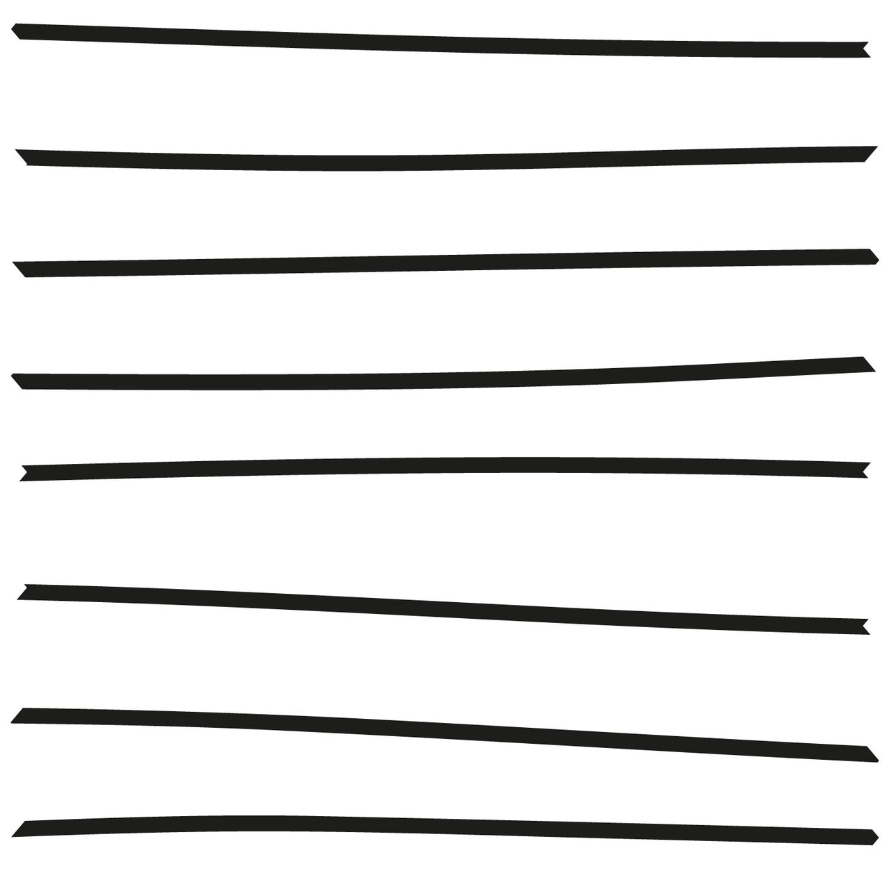 Wavy Lines Black Roller Blind [1017]