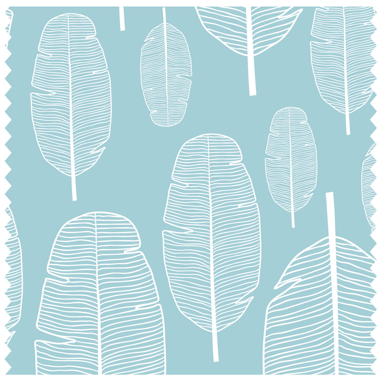 Blue Leaves Roller Blind [1024]
