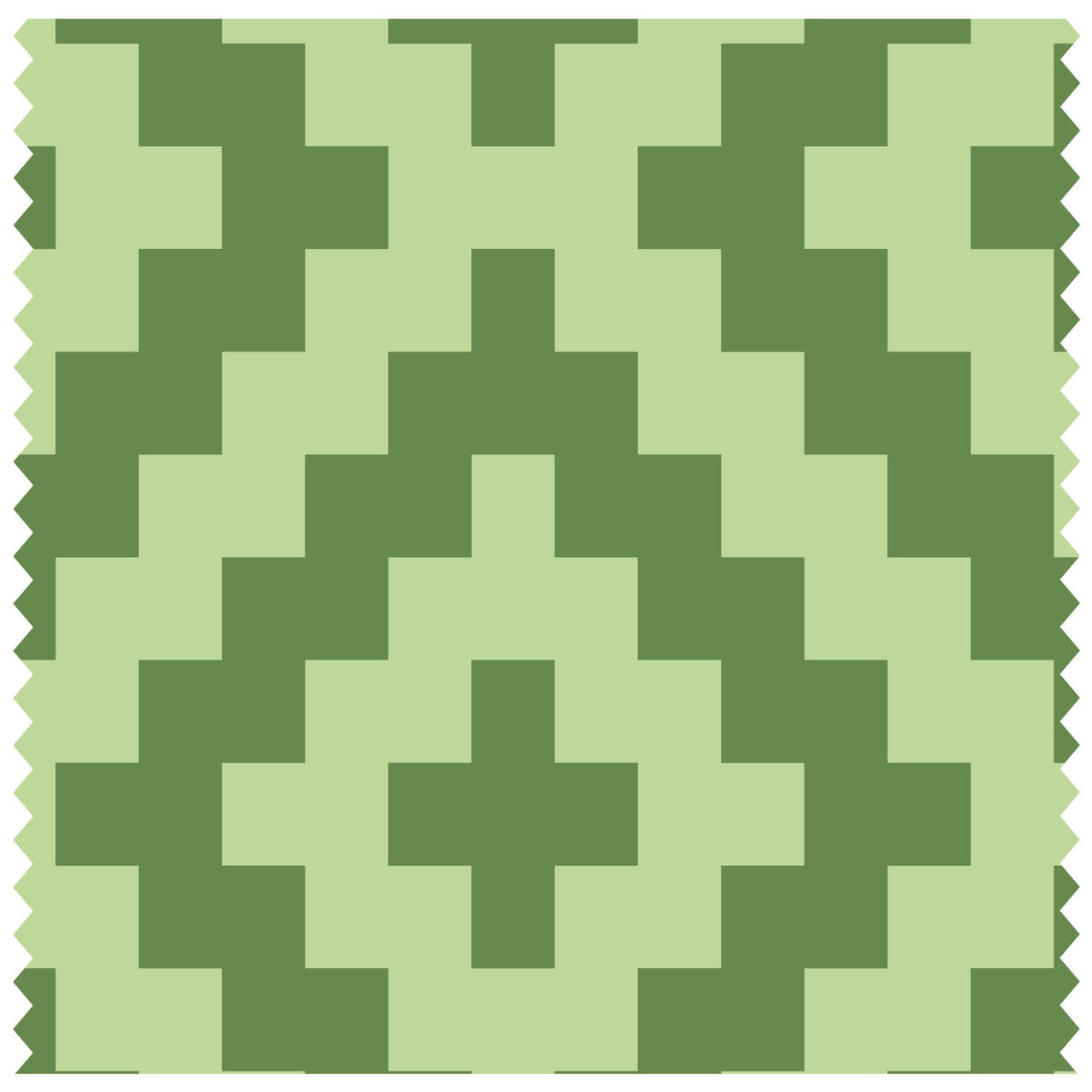 Diamonds Green Roller Blind [1030]