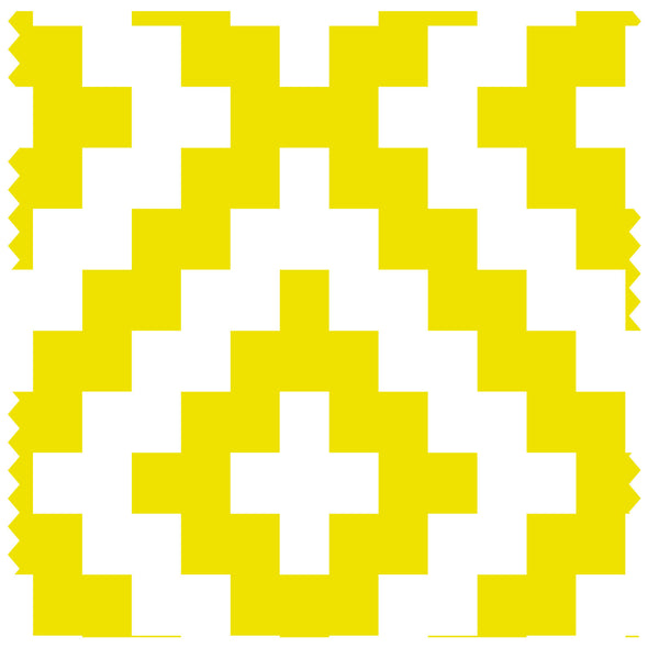 Diamonds Yellow & White Roller Blind [1039]