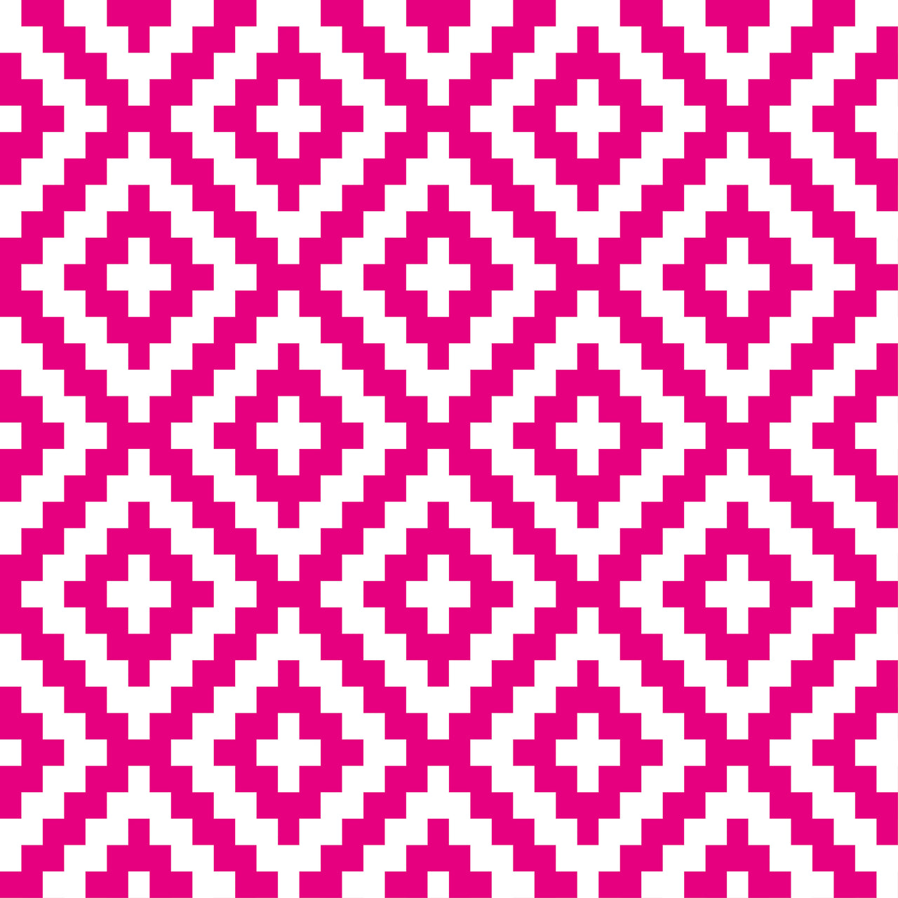 Diamonds Pink and White