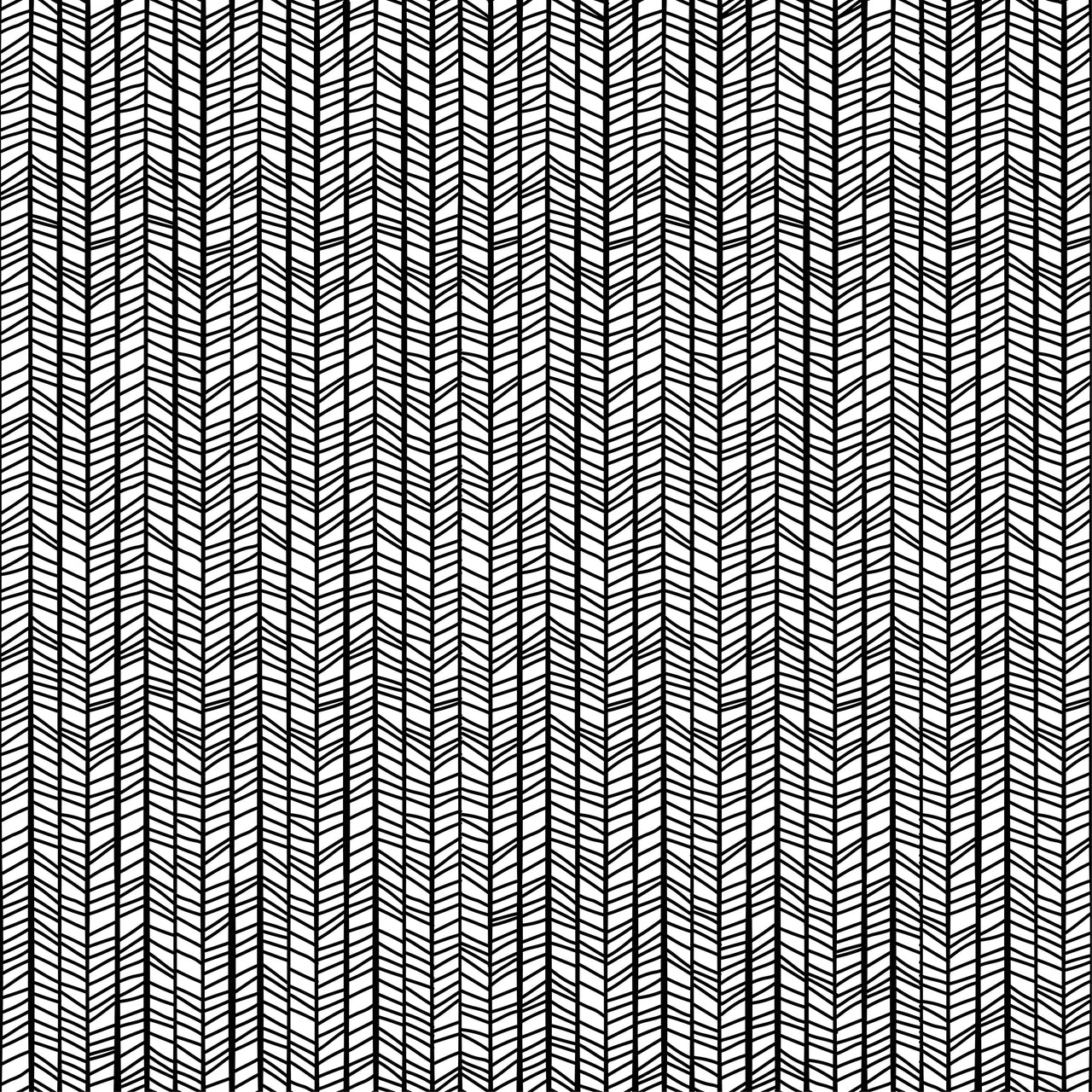Rough Herringbone Black and White