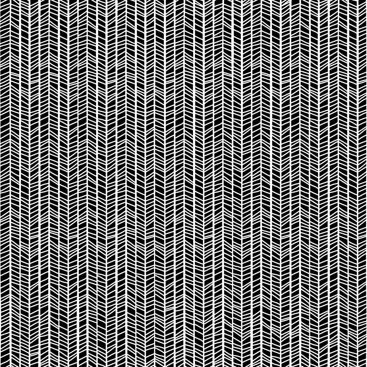 Rough Herringbone White and Black