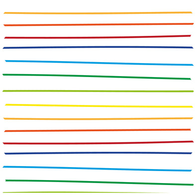 Wavy Lines Thin Rainbow Roller Blind [1051]
