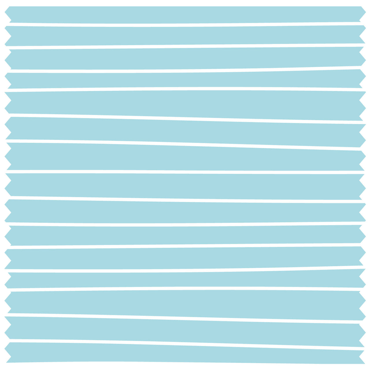 Wavy Lines Thin White & Blue Roller Blind [1053]