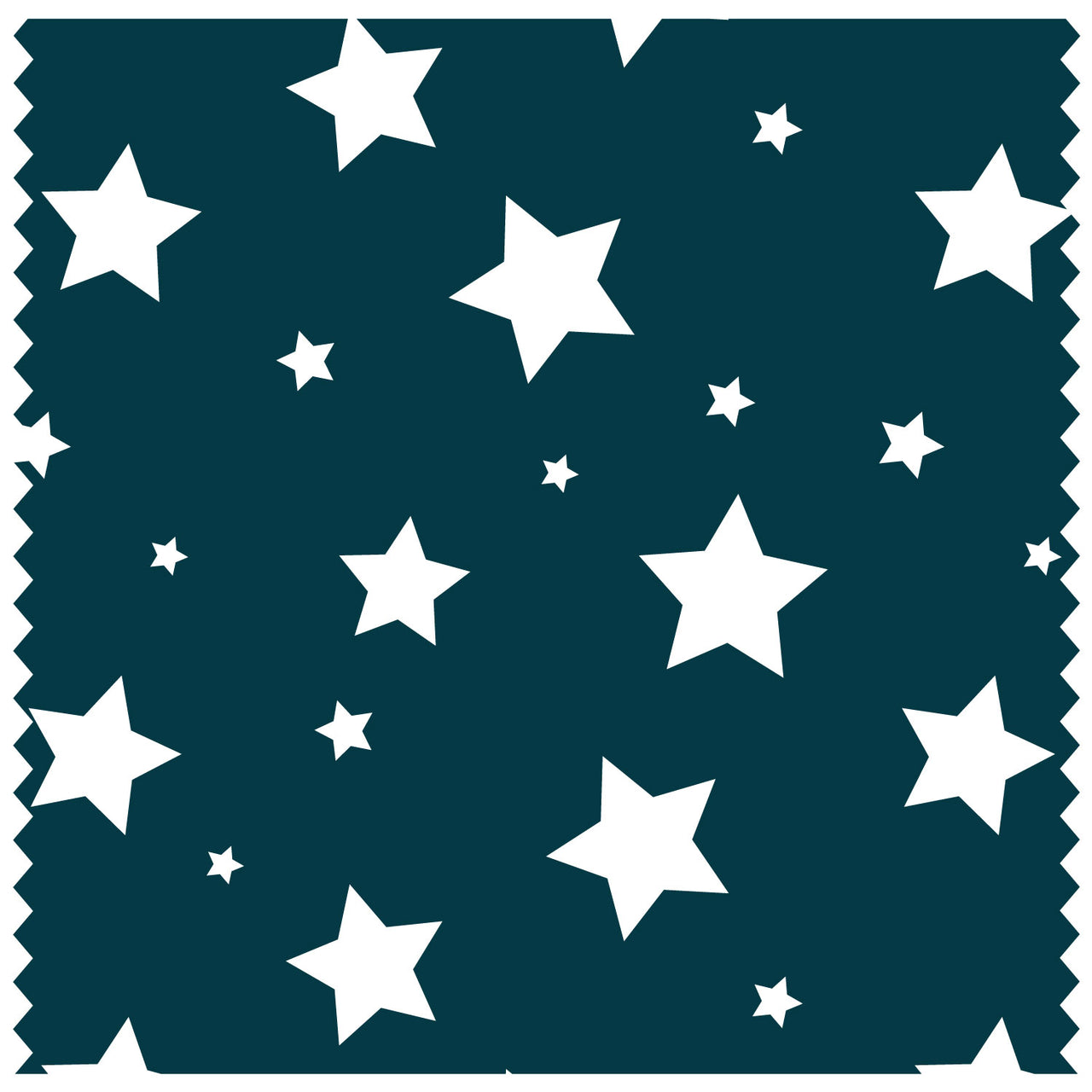 Stars White & Dark Blue Roller Blind [1057]