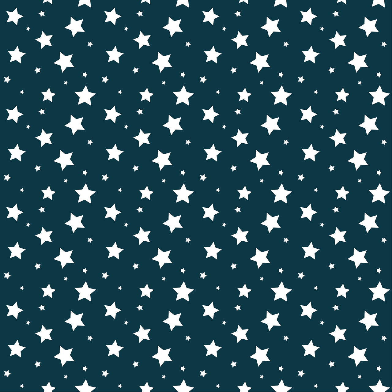 Stars White & Dark Blue