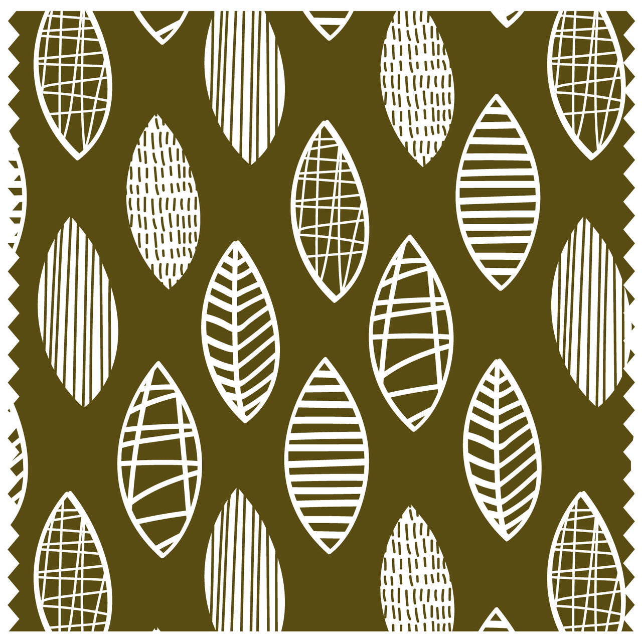 White & Brown Leaves Roller Blind [1064]