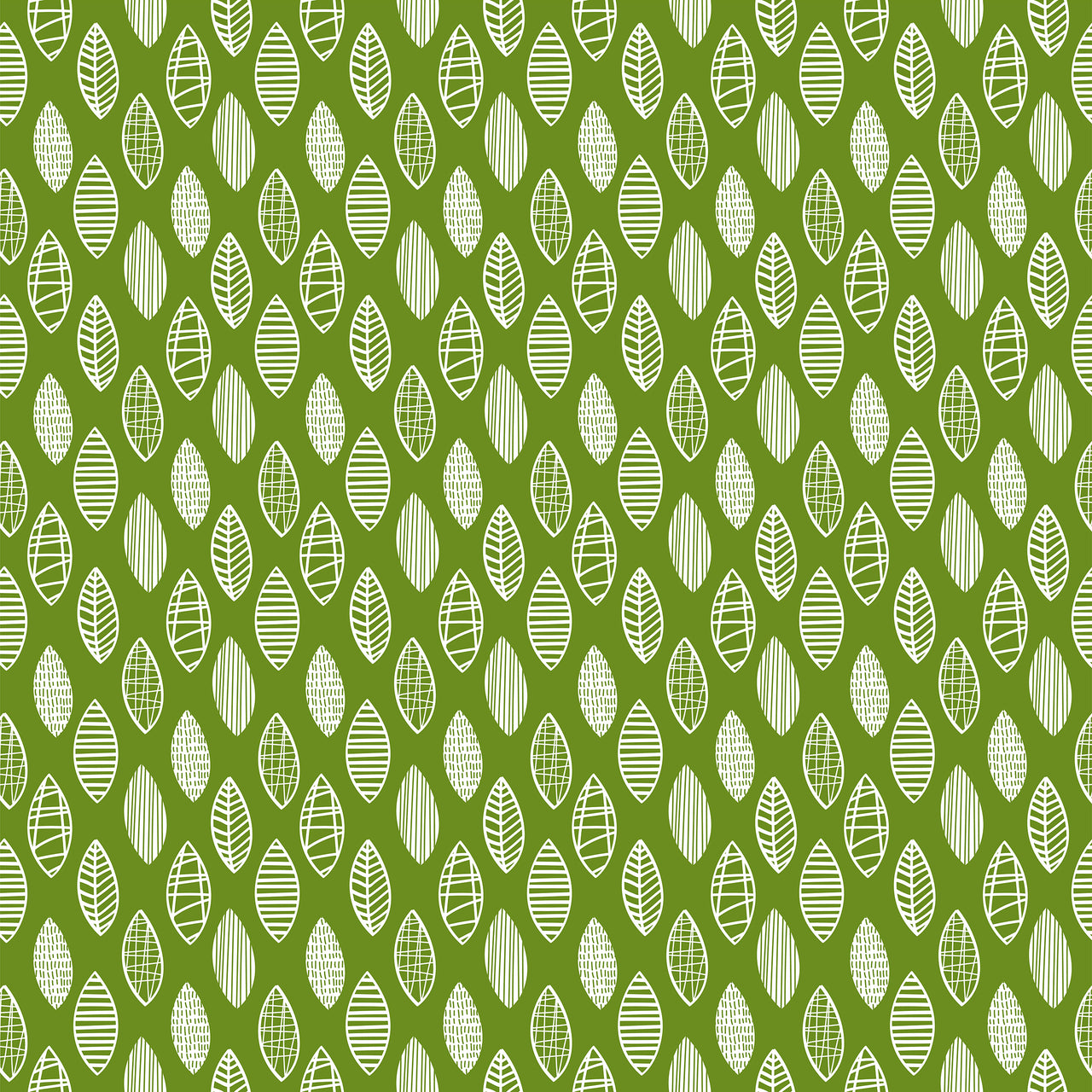 White & Green Leaves