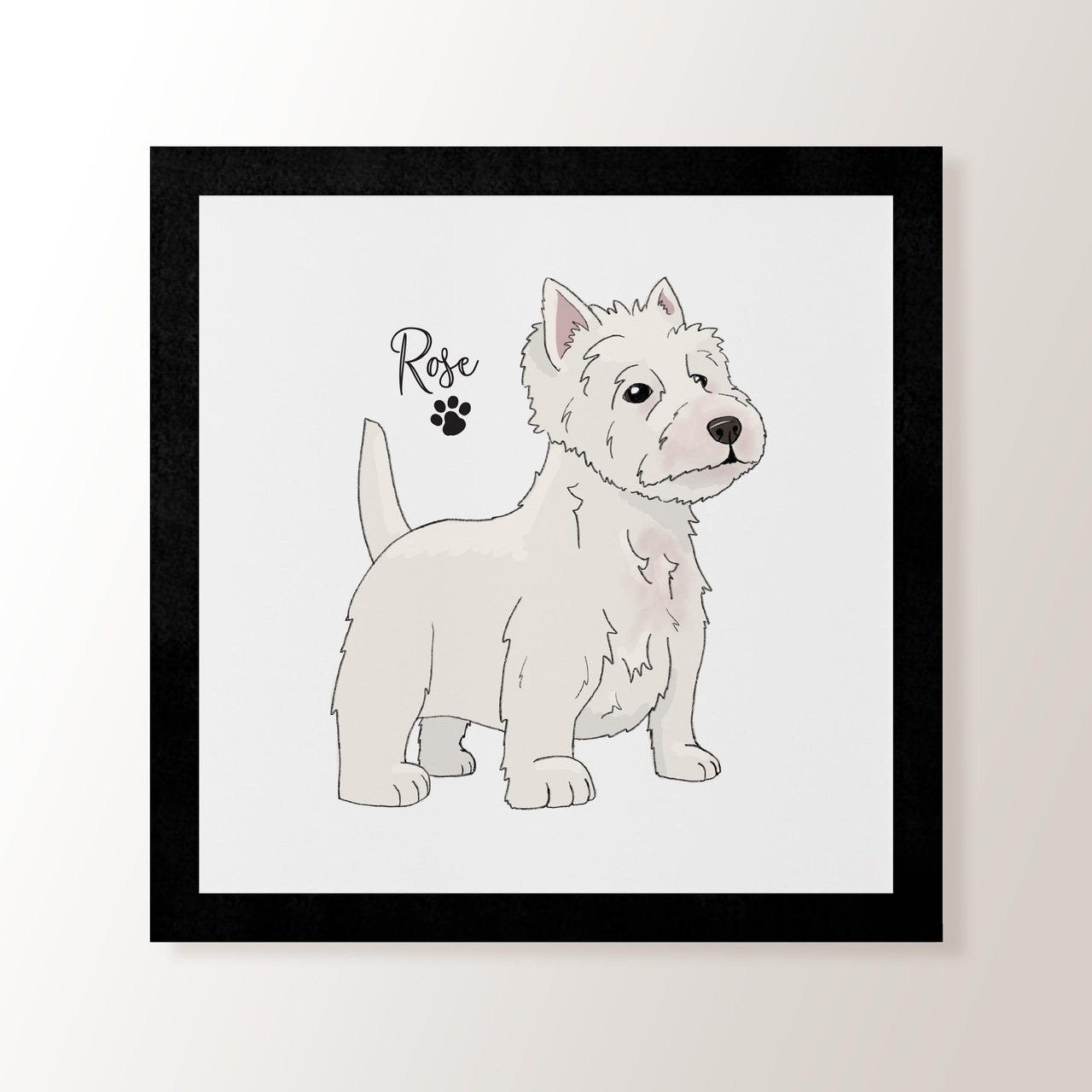 Personalised Westie - Art Print