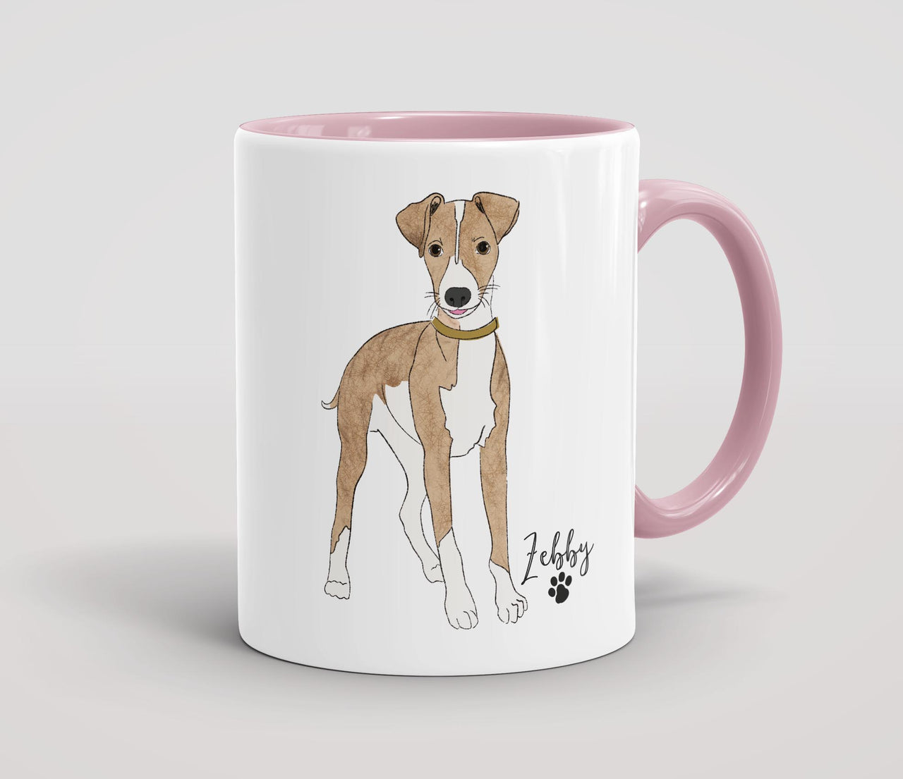 Personalised Brindle Whippet - Mug