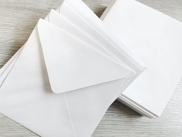 White Greeting Card Envelopes